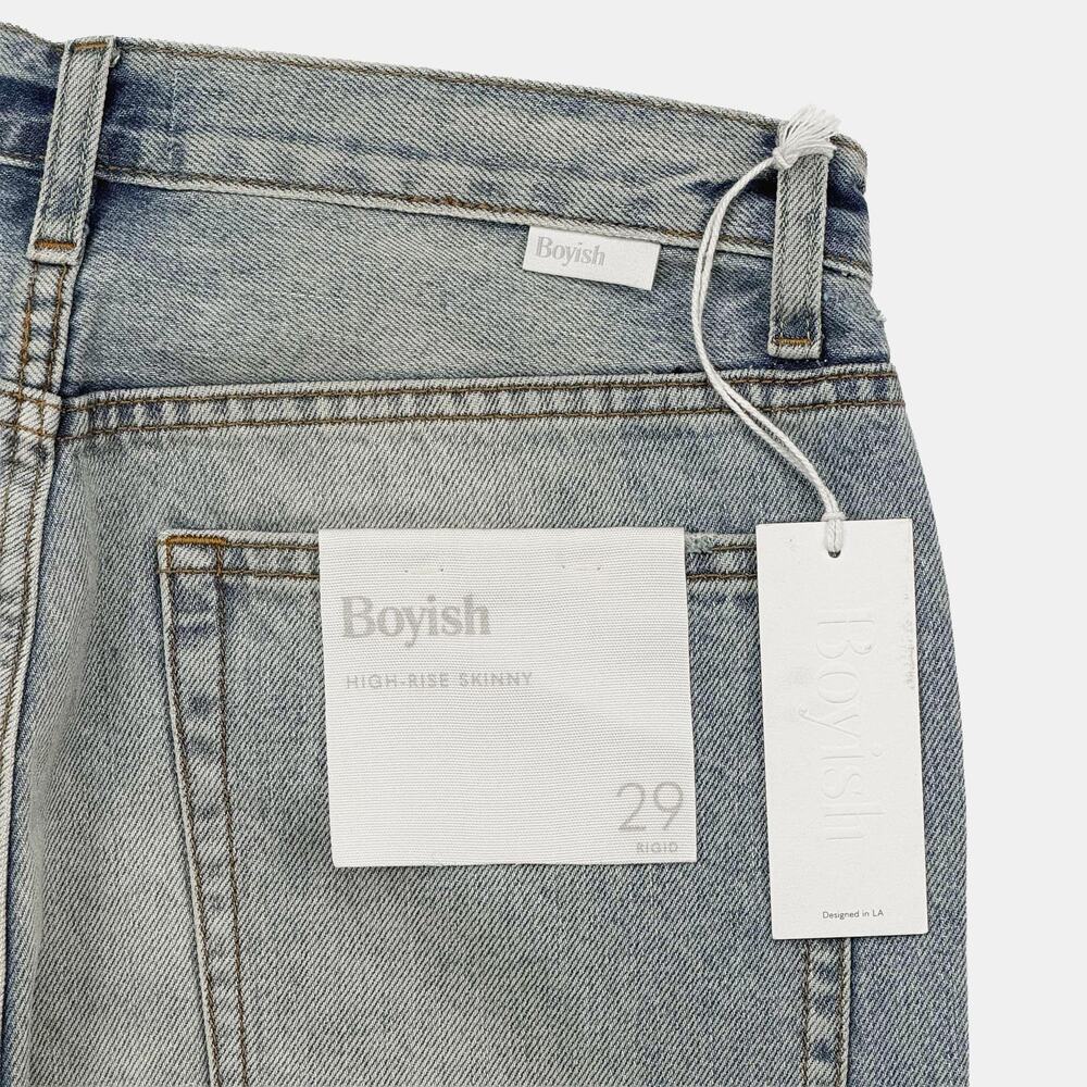 NWT Boyish Billy High Rise Skinny Jean 27 Barefoot in the Park Light Wash - Picture 8 of 13